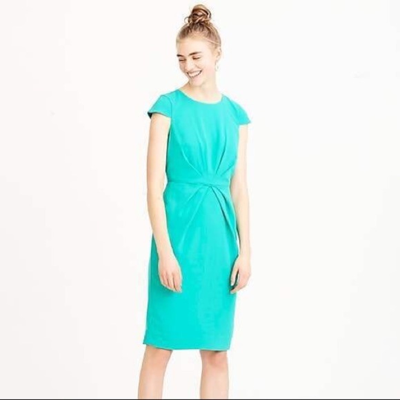 J Crew Pleated Sheath Dress Size 16 Tall - Picture 8 of 8